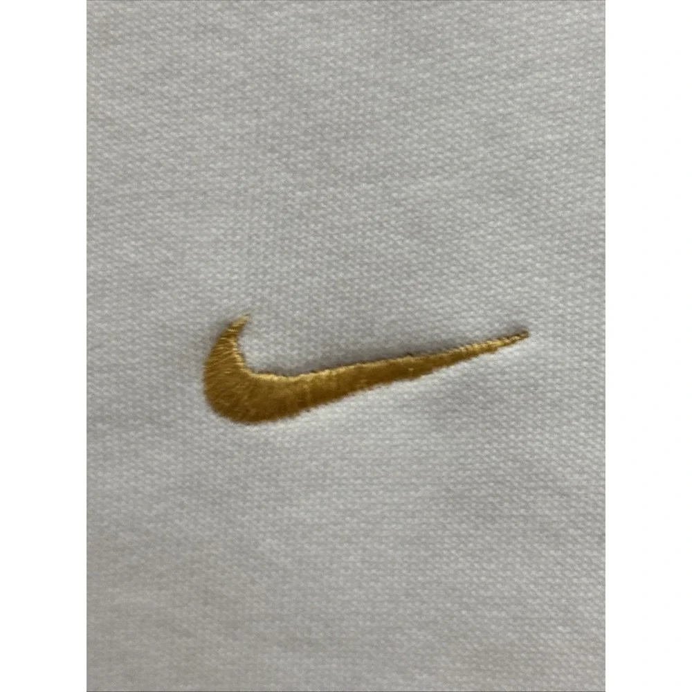 Vtg Nike White Tag 90's Men's‎ Size XL White Yellow Check Swoosh Sweatshirt USA